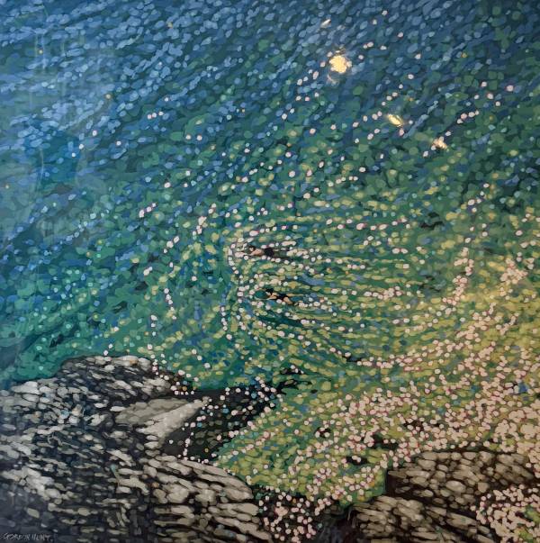 - on , Print by Gordon Hunt, measuring 60 x 60 cm (H x W) £120
